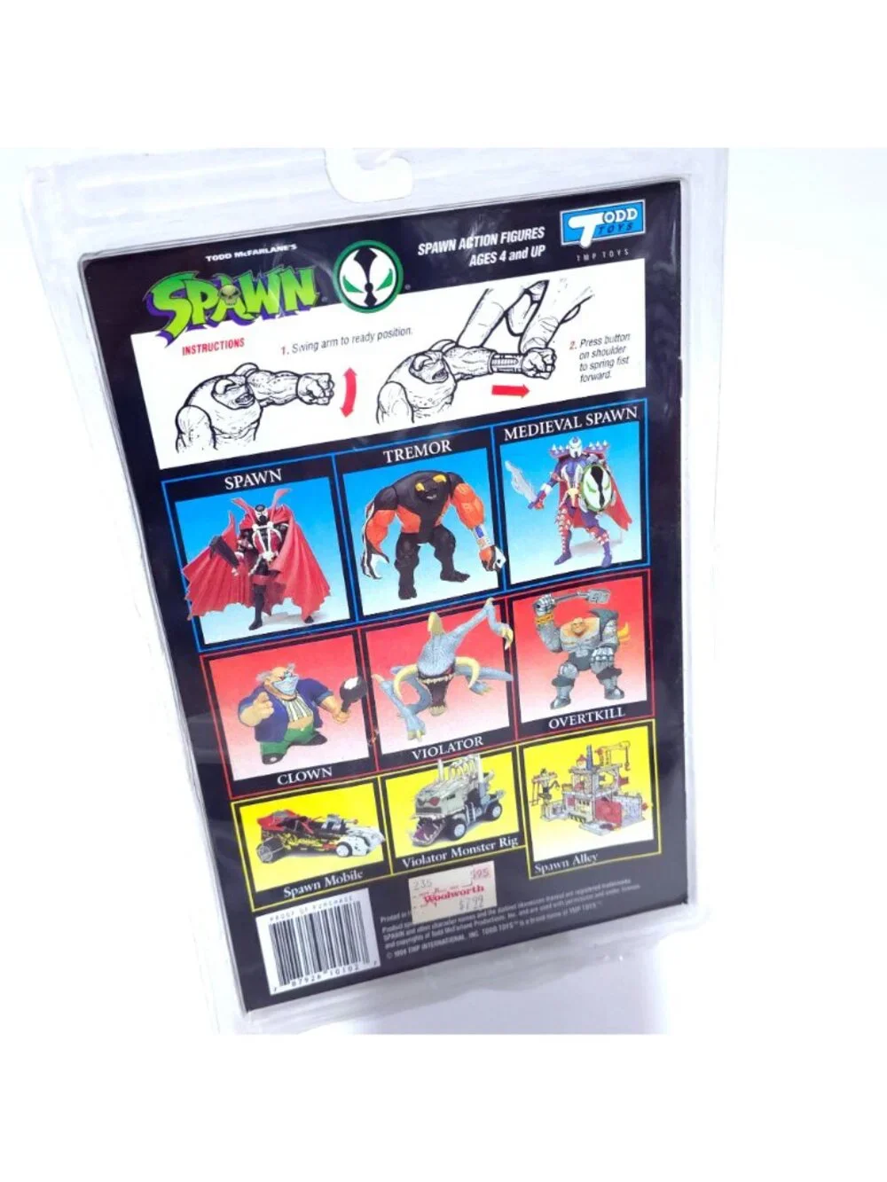 Vintage 1994 Todd McFarlane's Spawn Series 1 Tremor Action Figure NEW - Picture 12 of 12